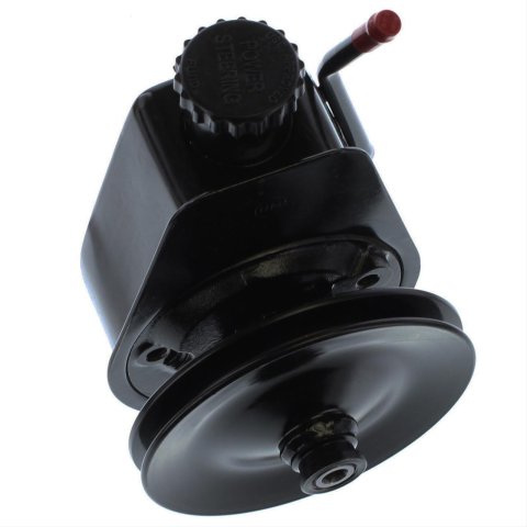 Borgeson Universal Self-Contained Saginaw GM Power Steering Pumps 800322 Pump, Self-Contained, P Series, High-volume, Black Reservoir, Each