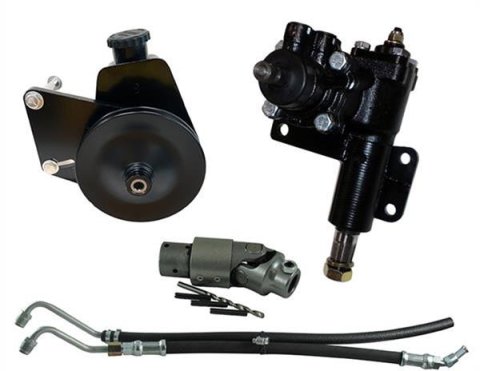 Borgeson Power Steering Conversion Kits 999066 Conversion, Box Included, Black Pump, Mopar, Big Block, Kit