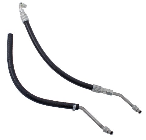 Borgeson Power Steering Hose Kits 925113 Hoses, Rubber, Black, Kit