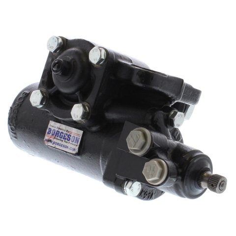 Borgeson Universal Street and Performance Series Steering Boxes 800132 Box, & Performance, Power Assist, Cast Iron, Black, 12.7:1 Ratio, Chevrolet, GMC, Each