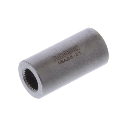 Borgeson Universal Steering Shaft Couplers 310900 Coupler, Steel, 9/16 in. 26-Spline, 3/4 in. Smooth Bore, Each