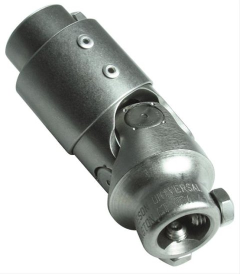 Borgeson Universal Steering U-Joints 154909 U-Joint, Vibration Damper Style, Stainless Steel, Natural, 3/4 in. DD, 9/16 in. 26-spline, Each