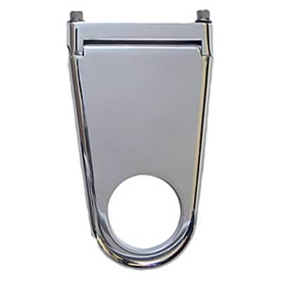 Borgeson Solid-Style Column Drops 911204 Steering Mount, Aluminum, Polished, 2.00 in. Diameter, 4.0 in. Drop, Each