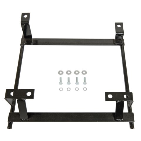 Procar Seat Adapter Brackets 81184 Brackets, Driver Side, Steel, Black, Chevy, Pontiac, OEM Bench, Each