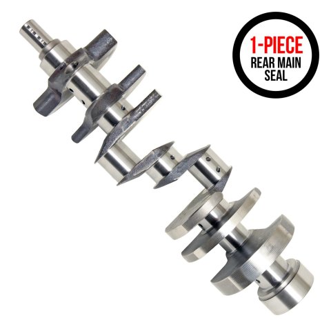 Scat Cast Crankshafts 9-103750L Crankshaft, 1-Piece Seal, External Balance, Steel, 3.750 in. Stroke, Chevy, 350, Each