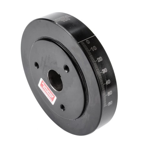 Scat Street Performance Dampers SCA8000 Harmonic Balancer, Internal, Nodular Iron, Elastomer, Black Anodized, 6.750 in. Diameter, 283, 327, 350 Small Block , Chevy, Each