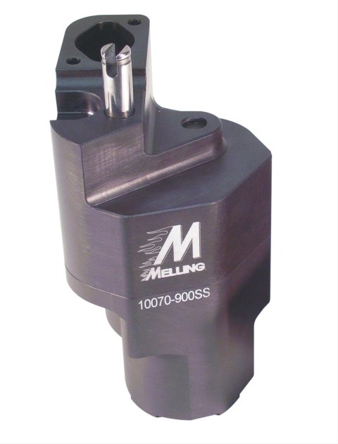 Melling Select Billet Aluminum Oil Pumps 10070-900SS Pump, Wet Sump Style, High-Volume, High-Pressure, Aluminum, 9 in. Pan Depth, Chevy, Big Block, Each