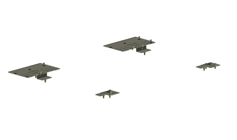 Tuffy Tactical Security Drawer Riser Mounting Kits 298-01 Kit, Powdercoated, Black, Chevy, GMC, Kit