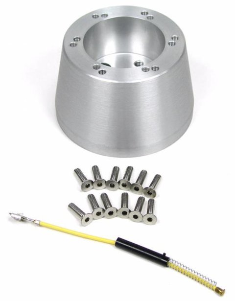 ididit Steering Wheel Adapters 2202320030 Adapter, Billet Aluminum, Brushed, fits 6-Bolt Momo Wheel, Each