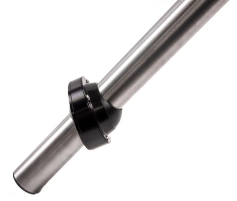ididit High-Angle Swivel Ball Floor Mounts 2401650051 Steering Column Mount, Aluminum, Black Anodized, 2.00 in. Diameter, Design, Each
