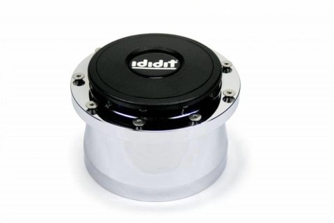 ididit Steering Wheel Adapters 2201300040 Adapter, Aluminum, Polished, fits 9-Bolt Wheels without Horn, Each