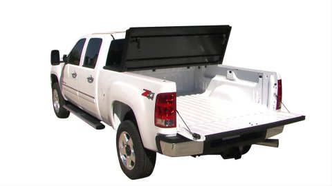 Tonno Pro Hard Fold Tonneau Covers HF-152 Cover, Fold, Vinyl, Black, Chevy, GMC, Isuzu, 5 ft. Truck Bed Length, Each