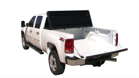 Tonno Pro Hard Fold Tonneau Covers HF-156 Cover, Fold, Vinyl, Black, Chevy, GMC, 8 ft. Truck Bed Length, Each
