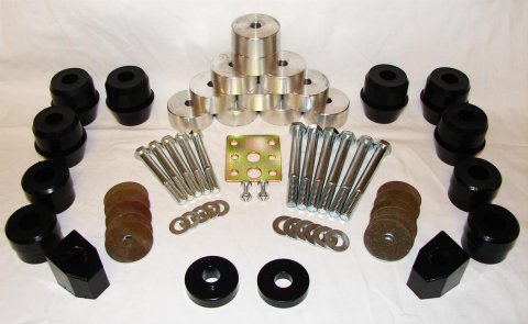 M.O.R.E. Body Lift Kits BLYJ8795AS 87-95 Jeep YJ Wrangler (auto trans) 1"Body Kits/Body Sys