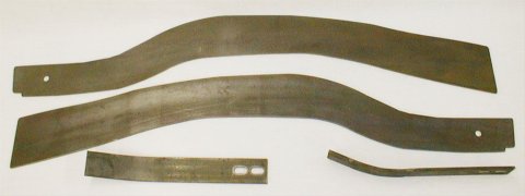 M.O.R.E. Jeep Frame Reinforcement Plates FP200 Reinforcing Plates, Rear Frame, Steel, Jeep, Kit