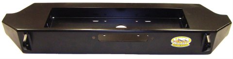 M.O.R.E. Stubby RockProof Off-Road Bumpers JFBS100 Bumper, Off-Road, Stubby, Steel, Natural, Jeep, Front, Each