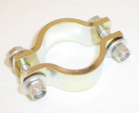 M.O.R.E. Steering Box Brace Clamps SB9037C Clamp, Brace, Steel, Zinc Plated, Each