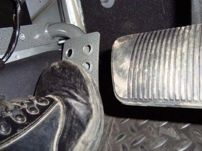M.O.R.E. Dead Pedals DP0709DS Footrest Pedal, Steel, Black, Jeep, Each