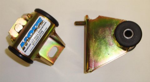 M.O.R.E. BombProof Motor Mounts JM25840LZ Mount, Bolt-In, Jeep Wrangler, YJ, 1 in. Body Lift, Zinc Plated Gold, Each