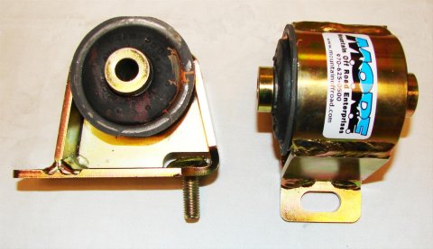 M.O.R.E. BombProof Motor Mounts for 1987-2006 WRANGLER - JM600 Mounts, Torsion Mount, Bolt-In, Rubber/Black, Steel/Zinc, Jeep, 4.0, 4.2L, Kit