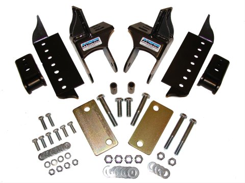 M.O.R.E. Leaf Spring Relocation Kits 7686-FWK25 Kit, Front, Jeep, 2.5 in. Width, Kit