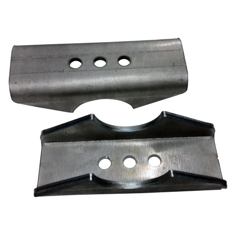 M.O.R.E. Leaf Spring Mounts 98104 Mounts, Steel, 7 in. Length, 2.5 in. Width, 2.50 in. Axle Diameter, Pair