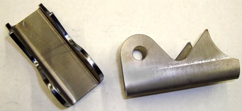 M.O.R.E. Shock Mounts 98700-7 Mounts, Rear Lower, Ford, 8.8 in. Axles, Steel, Natural, Pair