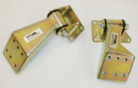 M.O.R.E. BombProof Motor Mounts JM301Z Mounts, Steel, Zinc Plated, Bomb-Proof Complete Mounts, Jeep, 5.0L, 304, Kit
