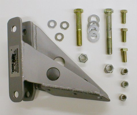 M.O.R.E. Track Bar Brackets 9921 Bracket, Steel, Gray Powdercoated, Kit