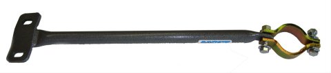 M.O.R.E. Steering Box Braces SB9037 Brace, Steel, Gray Powdercoat, Zinc Plated, Jeep, Kit