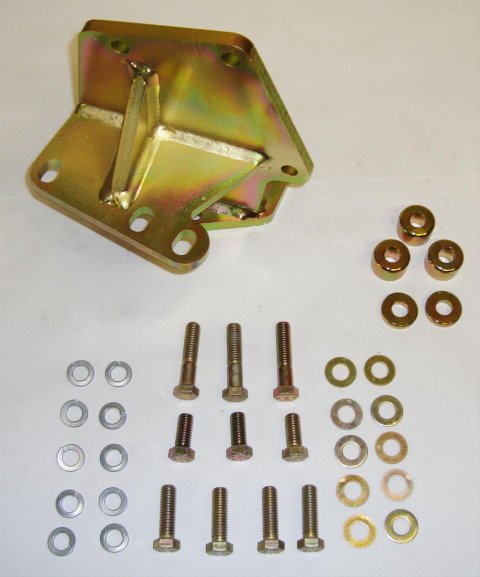 M.O.R.E. Steering Box Mounting Brackets SB7686-1Z Bracket, Relocation, Steel, Zinc Plated, Jeep, Each