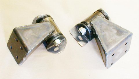 M.O.R.E. BombProof Motor Mounts JM100 Mounts, Complete Mount Style, Steel, Natural, Black Polyurethane Bushings, Jeep, 4.2L, 4WD, Kit