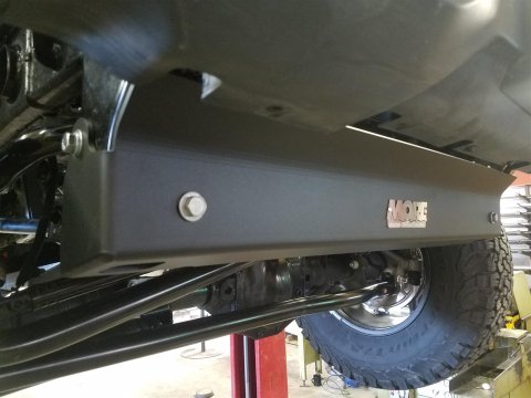 M.O.R.E. Skid Plates JLFSP18 Plate, Steel, Black Powdercoated, 3/16 in., Jeep, Each