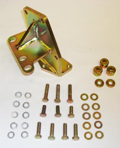 M.O.R.E. Steering Box Mounting Brackets SB7686Z Bracket, Box, Steel, Zinc Plated, Jeep, Each
