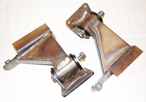 M.O.R.E. BombProof Motor Mounts JM400 Mounts, BombProof, Steel/Polyurethane, Jeep, Chevy, Small Block, Kit