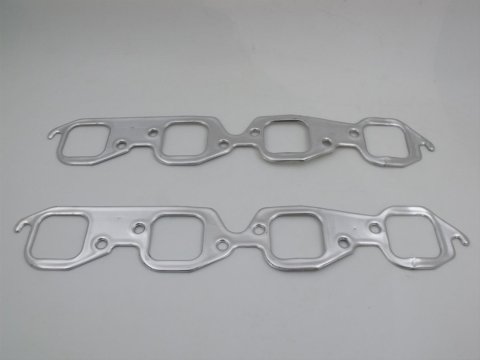Patriot Seal-4-Good Header Gaskets 66013 Exhaust Gaskets, Header, Seal-4-Good, Aluminum, 2.125 in. Large Square Port, Chevy, Big Block, Pair