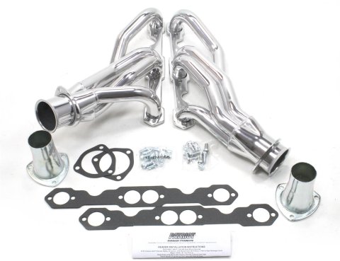 Patriot Clippster Headers H8021-1 Headers, Clippster, Mid-Length, Steel, Silver Ceramic Coated, Chevy, Small Block, Pair