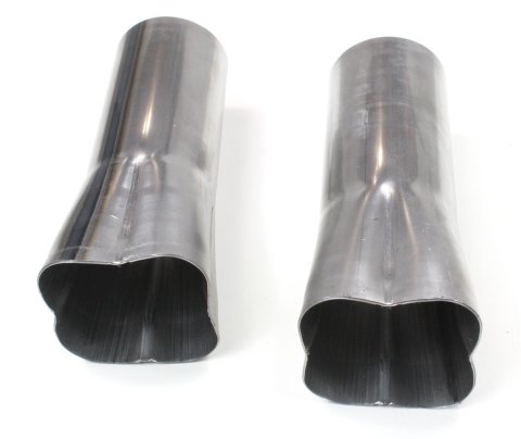 Patriot Formed Collectors H7686 Header Collectors, Weld-On, Steel, Natural, 2.0 in. Primary, 3.5 in. Outlet, 10 in. Length, Pair