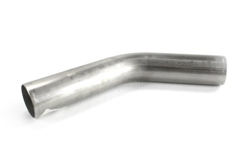 Patriot Exhaust Mandrel Bends 2.5 Inch 304 Stainless Steel Pipe H6951 Tubing, 45 Degree, Bend, 2 1/2 in. Diameter, 4 in. Radius, 16-Gauge, Steel, Each