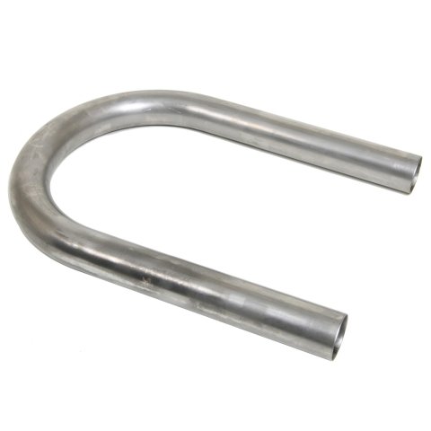 Patriot 180 Degree Bends 2 Inch Steel Exhaust Pipe H7040 Tubing, Degree, Mandrel U-Bend, in. Diameter, 6 in. Radius, 18-Gauge, Steel, Each