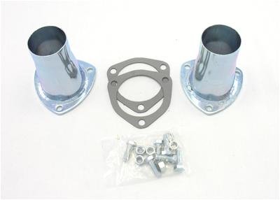 Patriot Collector Reducers with 2.25 Inch Outlet H7251 Header Reducers, 3-Bolt Flange, 3 in. Inlet, 2 1/4 in. Outlet, Steel, Natural, Pair
