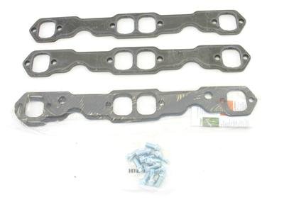 Patriot Header Flange Kits H7894 Flanges, No Stubs, Steel, 0.313 in. Thick, 1.750 in. Port, Gaskets, Bolts, Pair