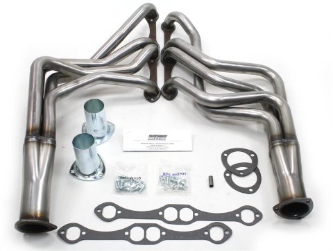 Patriot Full-Length Headers H8047 Headers, Long Tube, Steel, Natural, Chevy, A, F, Body, Small Block, Pair