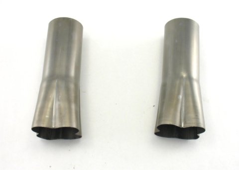 Patriot Formed Collectors H7672 Header Collectors, Formed, 4 Into 1, Weld-on, 1 3/4 in. Primary, 3.0 in Collector Diameter, 10 in Length, Pair