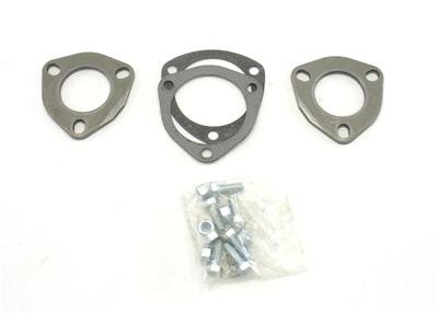 Patriot Collector Flange Kits H7258 Flanges, 3-Bolt, 2.0 in. I.D., Gaskets, Fasteners, Set