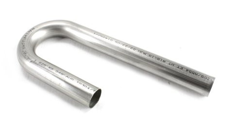 Patriot 180 Degree Bends 1.625 Inch 304 Stainless Steel Exhaust Pipe H6905 Tubing, Degree, Mandrel J-Bend, 1 5/8 in. Diameter, 2 in. Radius, 18-Gauge,