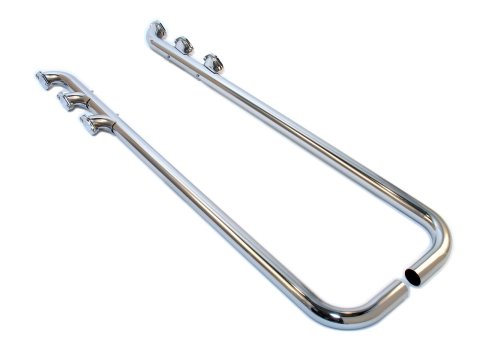 Patriot Side Exhaust H1274 Exhaust, Pipe, Triple Lake, Steel, Chrome, 2 in. Diameter Inlet, 70 in. Long, Kit
