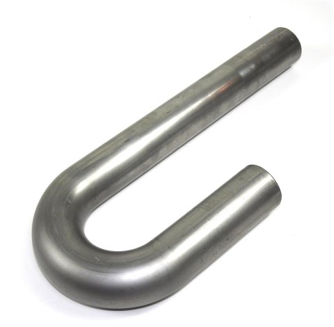 Patriot 180 Degree Bends 2.375 Inch Steel Exhaust Pipe H7078 Pipe, J-Bend, Degree, Steel, Natural, in. Diameter, 3.00 in. Bend Radius, Each