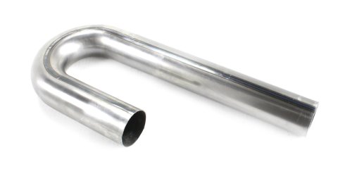 Patriot Exhaust Tubing H7054 Tubing, 180 Degree, Mandrel J-Bend, 2 1/2 in. Diameter, 4 in. Radius, 16-Gauge, Steel, Each