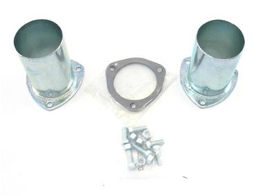 Patriot Collector Reducers with 3 Inch Outlet H7244 Header Reducers, Steel, Zinc Plated, 3-Bolt, 3.00 in. Diameter, Composite Gaskets, Pair